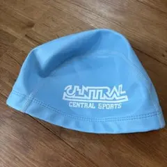 セントラルスポーツ　キッズ　スイミング　帽子　水色　L