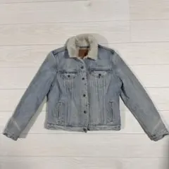 Levi's ボア襟付きデニムジャケット　レディースL