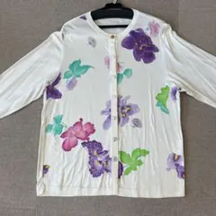 美品　LEONARD FASHION フラワープリント カーディガンのサムネイル