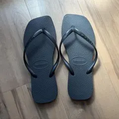 havaianas ブラック ビーチサンダル スクエアのサムネイル
