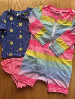 【GAP 】水着　ストライプ ラッシュガード 12-18month