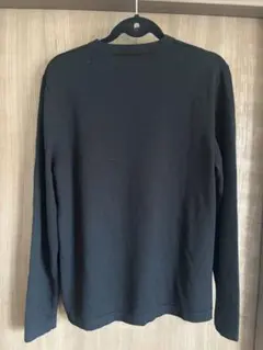 ザ・ノースフェイス メンズ ブラック クルーネック スウェット フリース