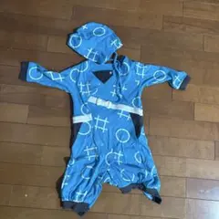 ベビー ロンパース フード付き 青色のサムネイル