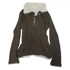 00s archive 平成初期 ボーダーカットソー グランジ y2k