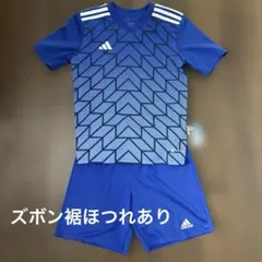 adidas サッカーウェア 150青 幾何学模様3