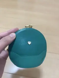 緑色 丸型 コインケース　MIKIMOTO