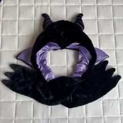 【ディズニー・希少】マレフィセントファンキャップ　マフラー