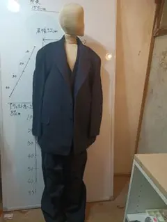 昭和 Ebisuya Kyoto スリーピース ストライプ ヴィンテージ 難あり