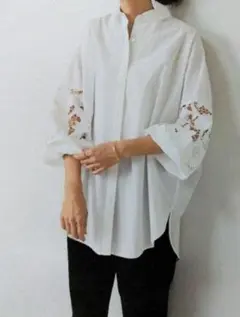 BEARDSLEY 長袖 レーススリーブ シャツのサムネイル