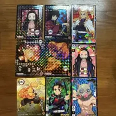 鬼滅の刃 ホログラムステッカー 9枚