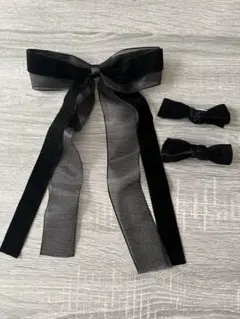 未使用☆ヘアクリップ リボン 3つセット！