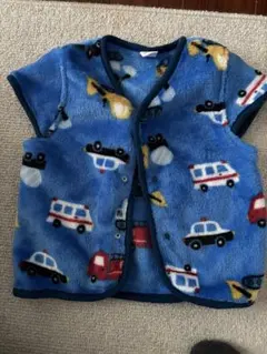 車両柄スリーパー 90cm 青色