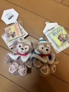 ダッフィー&シェリーメイ　冬verキーホルダー