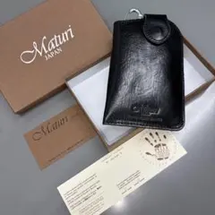 新品‼️Maturi JAPAN イタリアンレザー スマホ　携帯ケース 小物ケース