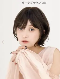 Linea storiaダークブラウン ストレート ミディアムウィッグ - メルカリ