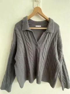 GU グレー ニット