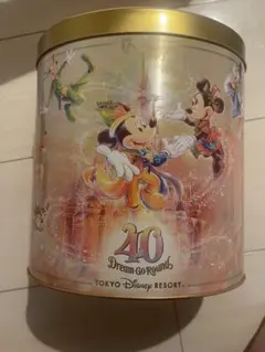【美品】東京ディズニーリゾート 40周年 チョコレートクランチ缶