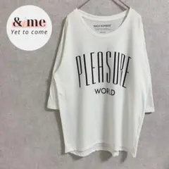 バックナンバー　七分袖Tシャツ　プルオーバー　クルーネック　ユニセックス　M