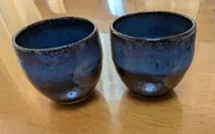 萩焼 茶碗 山根清玩作 共箱・栞付き 萩焼 光彩庵 茶陶 山根清玩 作 青萩茶碗 共箱 栞 茶器 抹茶碗 萩焼