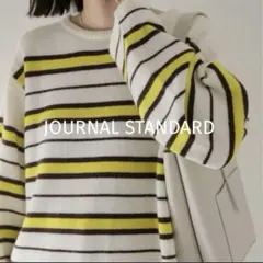 【極美品】JOURNAL STANDARD ボーダープルオーバーニット