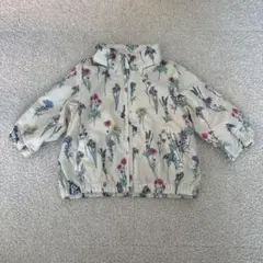 【baby GAP】ブルゾン 花柄 ホワイト アイボリー 12-18m（80）