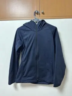 UNIQLO ブロックテックフリースパーカー　M ネイビー