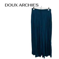 B0623DOUX ARCHIESロングワイドパンツウエストゴムカジュアルのサムネイル
