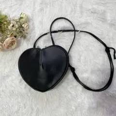 ミニハートショルダーバッグ　ブラック