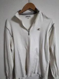 KENSHO ABE ジップアップ トレーナー M ホワイト