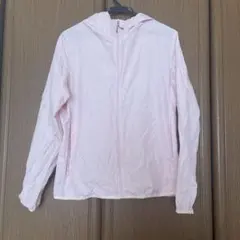UNIQLO ピンク フード付き レディース ウィンドブレーカー L