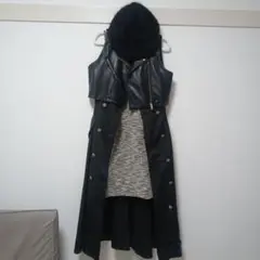 新品タグ付き RANDA ランダ ノースリーブ コクーン ミニワンピース