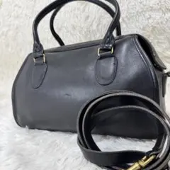 オールドコーチ ミニボストン ショルダーバッグ レザー 2way 5032 黒