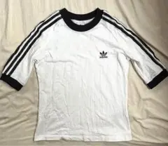 adidas Originals 半袖Tシャツ レディースXS ホワイト 短丈のサムネイル