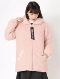 フード付きジャケット ピンク