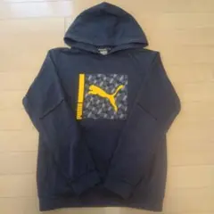 Puma ネイビー フード付きトレーナー