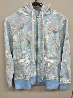 nile perch ロリータ パーカー 水色 天使界隈のサムネイル