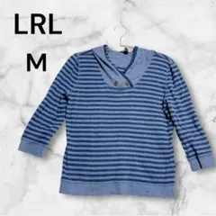 Lauren Jean Co. 【M】ストライプ長袖シャツトップス フード付き