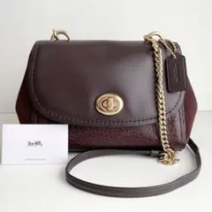コーチ COACH ショルダーバッグ ターンロック フェイ チェーン ほぼ新品