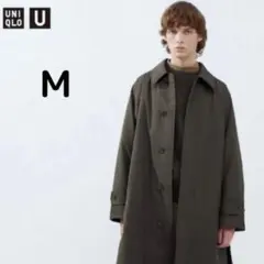 UNIQLO U パデッドステンカラーコート オリーブ Mサイズ2023AW