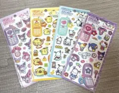平成はっぴーフォン シール キティ サンリオ ポチャッコ ポムポムプリン　セット