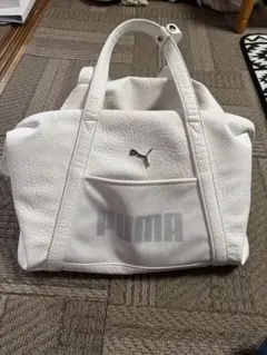 PUMA ホワイト ボストンバッグ