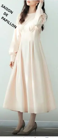 ♥専用です❗️【SAISON DE PAPILLON】タックデザイン ワンピース