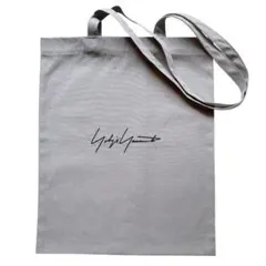 美品 yohji yamamoto ロゴ刺繍 トートバッグ グレー A4収納可能のサムネイル
