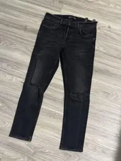 ZARA MAN　スキニーデニム　W81cm　ストレッチ　ブラック　トルコ製