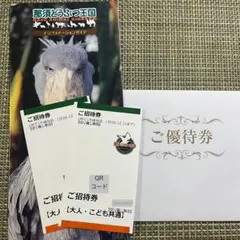 那須どうぶつ王国 ご招待券 2枚のサムネイル