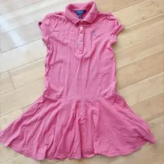 POLO RALPH LAUREN 半袖ワンピース ピンク M(8-10)