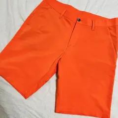 デサントゴルフ　ドライストレッチ　ハーフパンツ　極美品　L 速乾　オレンジのサムネイル