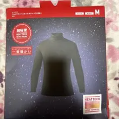 UNIQLO HEATTECH ブラック タートルネック M メンズ