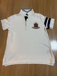 TOMMY HILFIGER トミーヒルフィガー ポロシャツ Mエンブレム 白のサムネイル