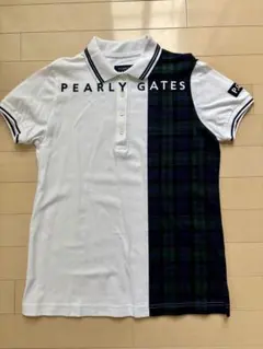 PEARLY GATES ポロシャツ レディース 1 未使用　チェック柄